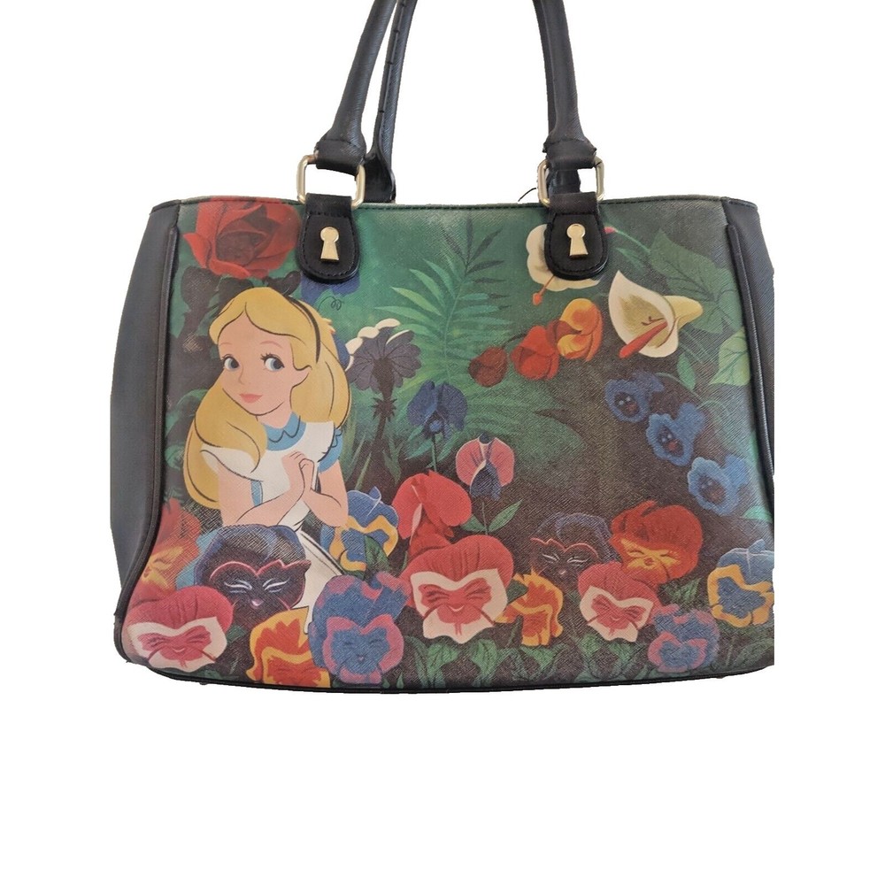 Loungefly Disney Alice In Wonderland Singing Flowers Purse Handbag RARE